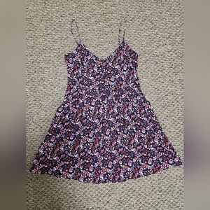 EXPRESS Floral Spaghetti Strap Babydoll Dress w/ Pockets SIZE Medium